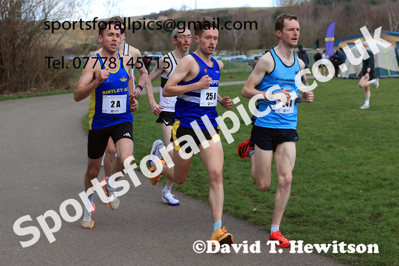 Senior Mens 2026 NECAA Royal Signals Road Relays, Hetton Lyons Country Park, Hetton le Hole. Photo: David T. Hewitson/Sports for All Pics